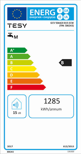Tesy Bilight Încălzitor De Apă 50lt Sticlă Vertical 2kW