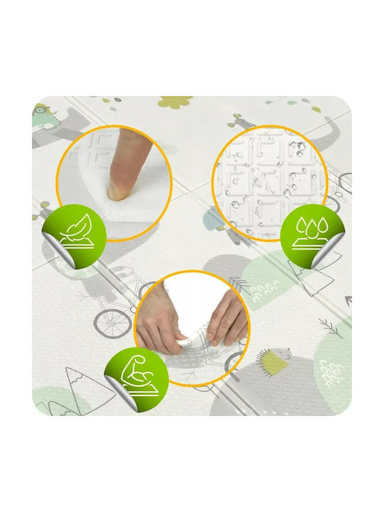Primabobo Covor Pentru Copii Inimi Gri 120x180cm
