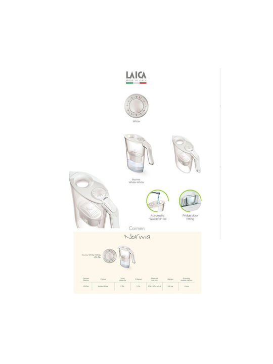 Laica Kanne Servieren Metallisch mit 3 Ersatzfilter 2300ml