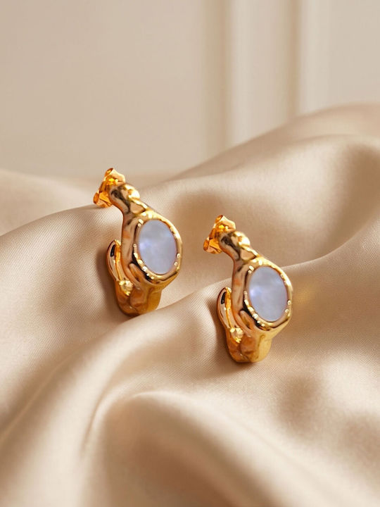 Touch Earrings Hoops Made of Gold Plated Steel 10 721 Gold Touch Earrings Hoops Made of Gold Plated Steel 10 721 Gold
