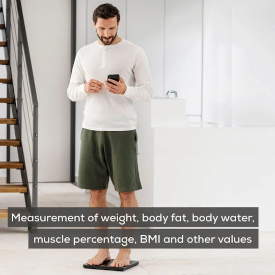 Beurer Smart Bathroom Scale 180kg with Bluetooth Black BF500BT