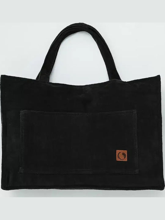 Borea Sunlounger Fabric Beach Bag with Toiletry Bag Black