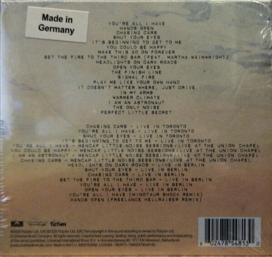 Snow Patrol Eyes Open Cd