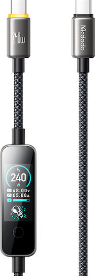 Mcdodo Кабел USB-C мъжки - USB-C 240W Черен 1.2m