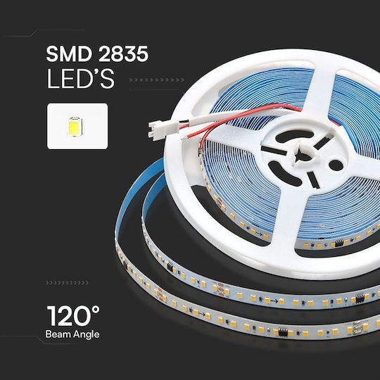 V-TAC LED лента 24V Студено бяло светлина 10m тип SMD2835
