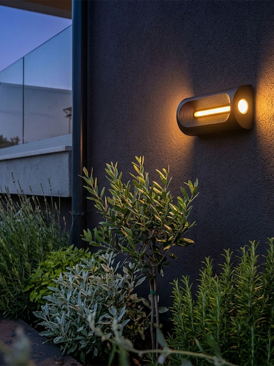 Keskor Wall-Mounted Outdoor LED Light 11W With Warm White Light 20x6x10cm