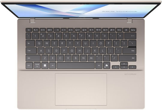Asus Vivobook 14 M1407KA-LY186W 14" IPS FHD+ (Seria Ryzen AI 300-330/16GB/1TB SSD/W11 Home) Auriu Platinat (Tastatură US)