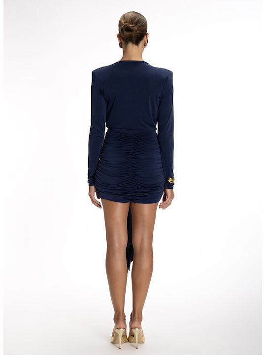 Summer Mini Evening Dress Blue