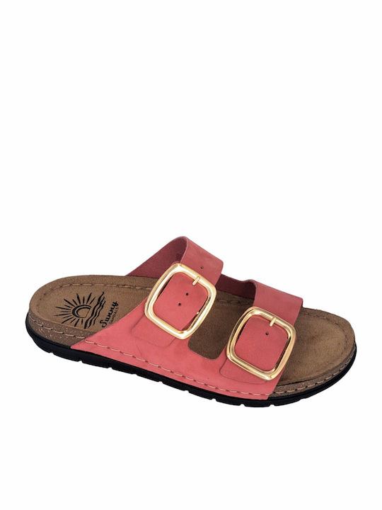 Leather Women's Anatomic Pink Sandals