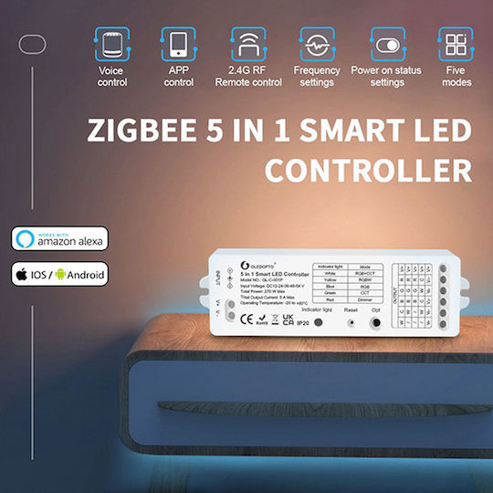 Gledopto Controller 5in1 Rgb+cct Zigbee Gl-c-001p