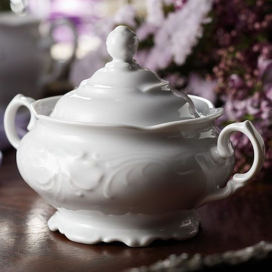 Kristoff Fiorina Teeset mit Tasse aus Porzellan Weiß 1200ml 27Stück