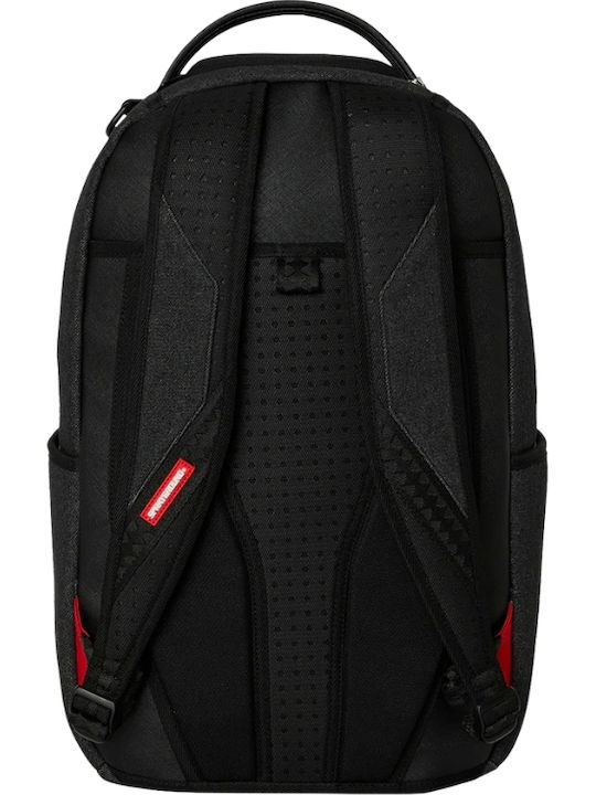 Sprayground Black Denim Tear Shark School Backpack Junior High-High School Black Denim Tear Shark 22 Litre 29 x 15 x 45.7 cm