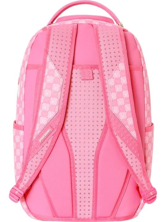 Sprayground Pink New Check Faces Ученическа раница New Check Faces 22lt 29 x 15 x 45.7εκ