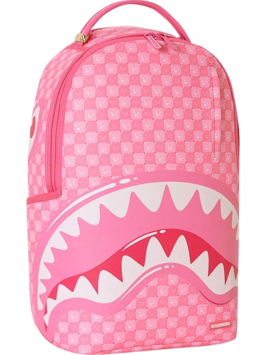 Sprayground Pink New Check Faces Ученическа раница New Check Faces 22lt 29 x 15 x 45.7εκ