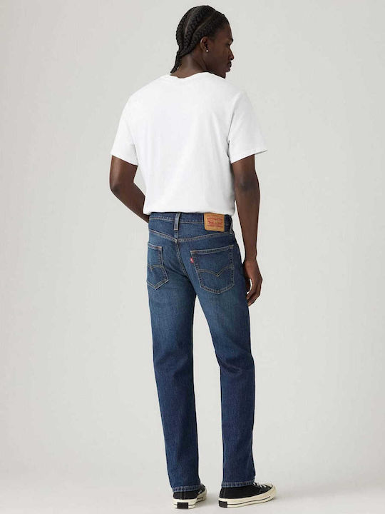 Dark Men's Jeans Pants Slim Tapered Fit Dark Indigo
