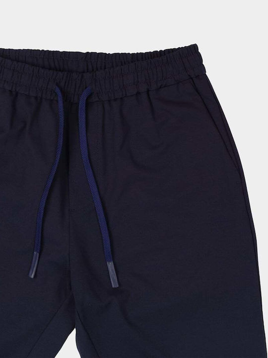 Trousers in Slim Fit Navy Blue