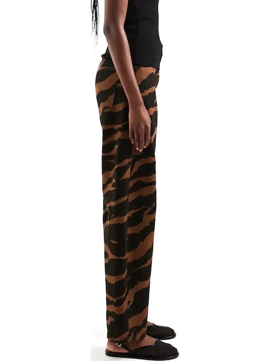 Women's Jean Pants Brown 31002147-Dark-Brown-Denim