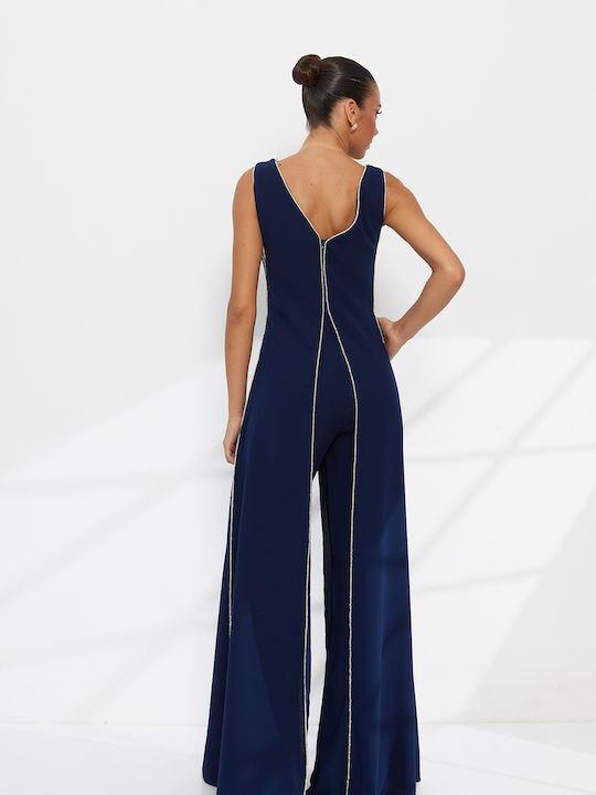 Damen Jumpsuit Blau