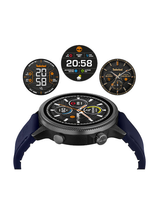 Timberland Digital Herrenuhr 48mm Batterie mit Lederriemen