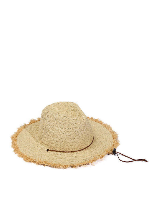 Achilleas Accessories Damenhüte Rattangeflecht Beiges