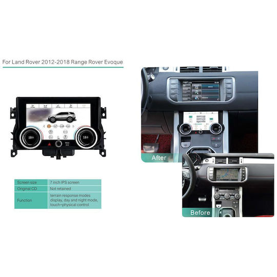 Digital IQ Car Audio System for Land Rover Range Rover Evoque 2012-2018 (Bluetooth/USB/WiFi/GPS) with 7" Touch Screen