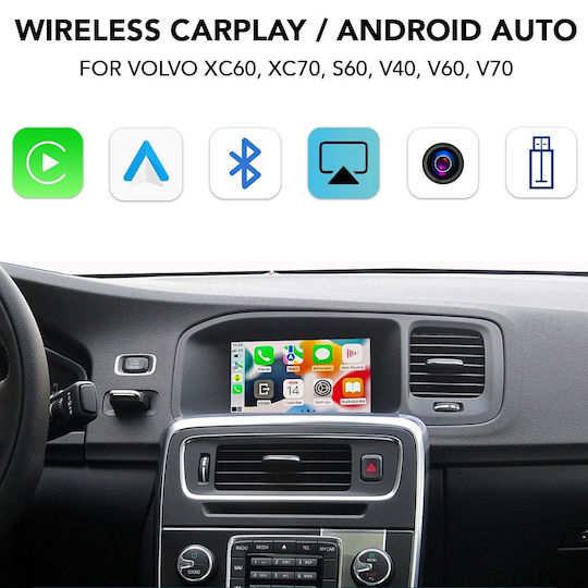 Digital IQ Ηχοσύστημα Αυτοκινήτου για Volvo V40 / V60 / V70 / S60 / XC 60 / XC 70 2015-2019 (Bluetooth/USB/WiFi/GPS/Apple-Carplay/Android-Auto)