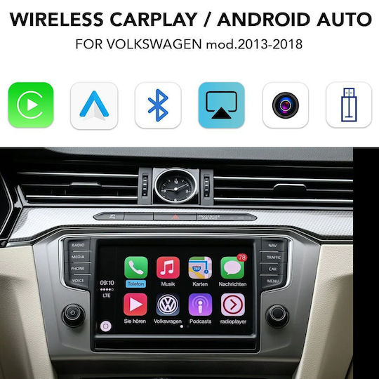 Digital IQ Car Audio System for Volkswagen Golf / Touran / Tiguan / Passat 2013-2018 Bluetooth USB AUX WiFi GPS Apple CarPlay Android Auto