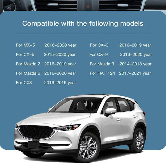 Digital IQ Car Audio System for Fiat 124 Mazda 2 / 3 / 6 / MX-5 / CX-3 / CX-5 / CX-9 2016-2021 Bluetooth USB WiFi GPS Apple CarPlay Android Auto