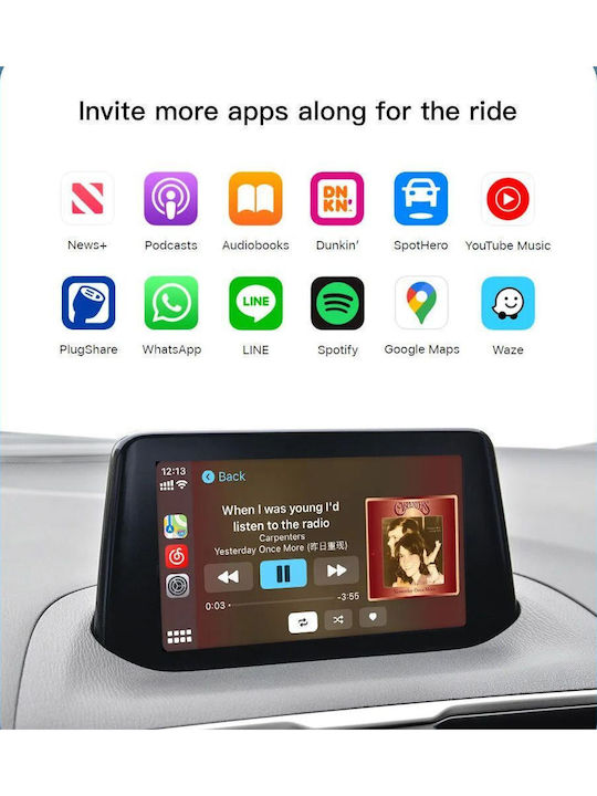Digital IQ Car Audio System for Fiat 124 Mazda 2 / 3 / 6 / MX-5 / CX-3 / CX-5 / CX-9 2016-2021 Bluetooth USB WiFi GPS Apple CarPlay Android Auto