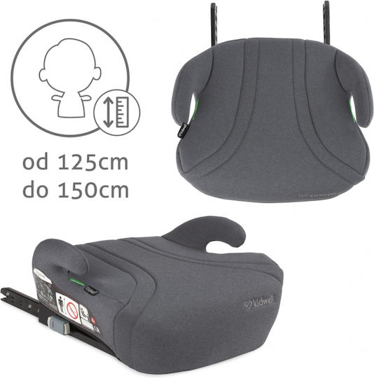 Kidwell Bono Scaun de Mașină pentru Copii Booster i-Size cu Isofix Gri 15-36 kg