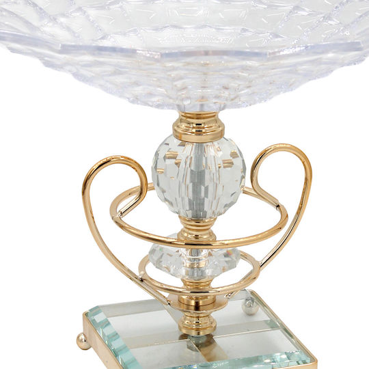 Keskor Glass Vase Gold Y27cm