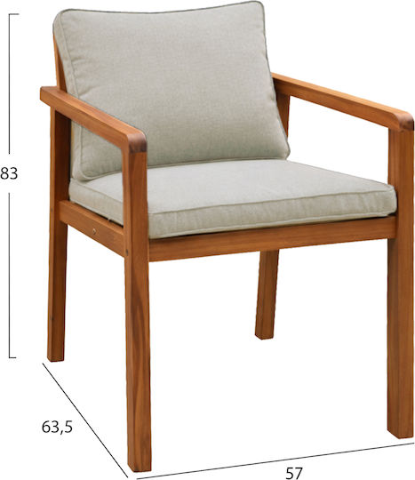 Dining Chairs Brunel 57x63.5x83cm 2pcs Light Beige Dining Chairs Brunel 57x63.5x83cm 2pcs Light Beige