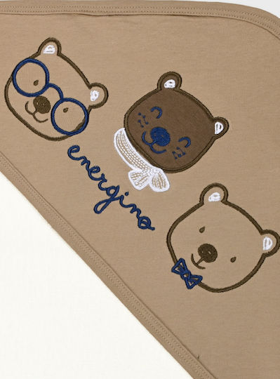 Energiers Baby Bademantel Mit Kapuzen Ecru