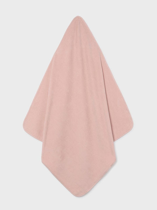 Mayoral Baby Hooded Bathrobe Pink
