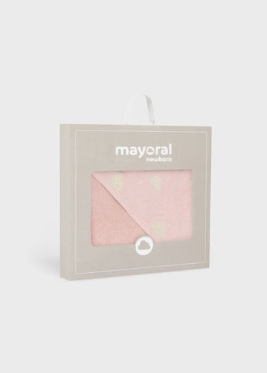 Mayoral Baby Bademantel mit Kapuze Rosa