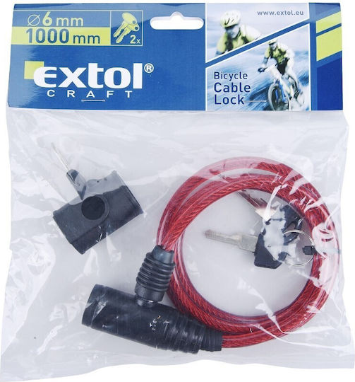 Închizătoare pentru Bicicletă Extol 6 X 1000 Mm