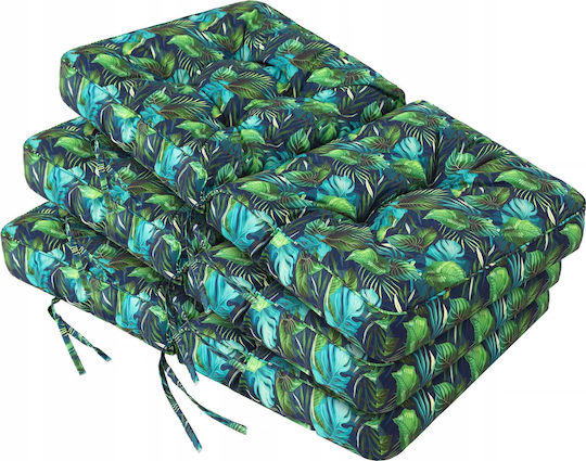 Gartenstuhlkissen Mit Rückenlehne Venus 3D Blau 50x60cm