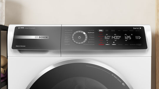Bosch Πλυντήριο Ρούχων 10kg με Τεχνολογία Ατμού 1400 Στροφών Iron Assist WGB254A1GR