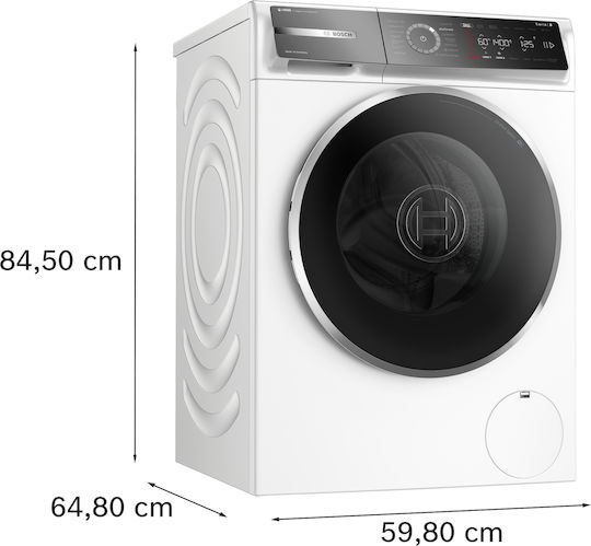 Bosch Πλυντήριο Ρούχων 11kg με Τεχνολογία Ατμού 1351 Στροφών WGB264A0GR