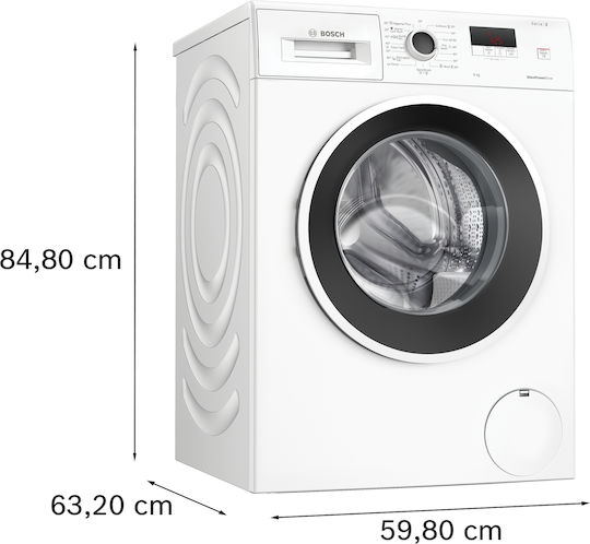 Bosch Πλυντήριο Ρούχων 8kg 1200 Στροφών Speed Perfect WGE03200BY