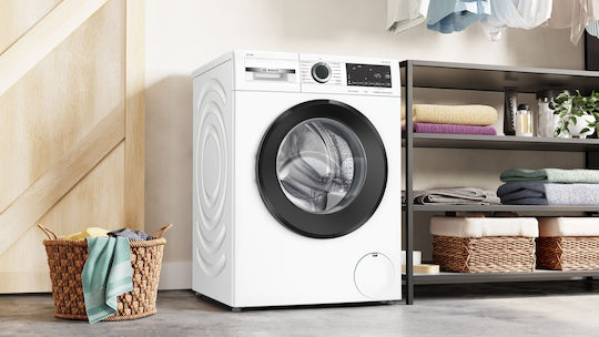 Bosch Πλυντήριο Ρούχων 9kg με Τεχνολογία Ατμού 1400 Στροφών Iron Assist WGG244FCGR