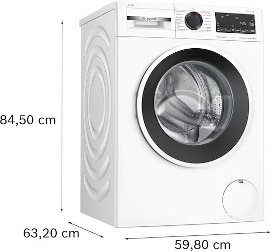 Bosch Пералня 9кг с Парна Технология 1400 Оборота Iron Assist WGG244FGGR