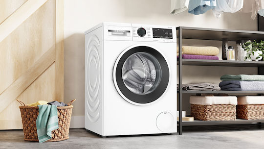 Bosch Πλυντήριο Ρούχων 9kg με Τεχνολογία Ατμού 1400 Στροφών Iron Assist WGG244ZEGR
