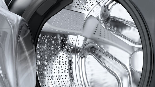Bosch Mașină de Spălat Rufe 9kg cu Tehnologie cu Abur 1400 Rotiri Asistență Fier Inox WGG244ZREU