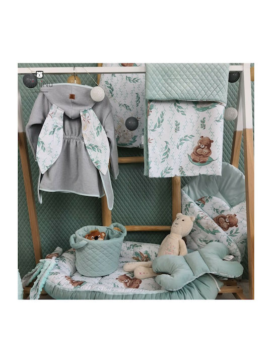 MimiNu Pătură Pepinieră Swaddling 100% Bumbac Bej 75x75 cm