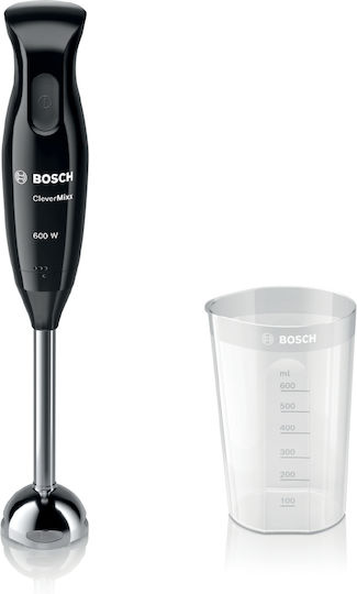 Bosch CleverMixx Hand Blender With Stainless Steel Rod 600W Black