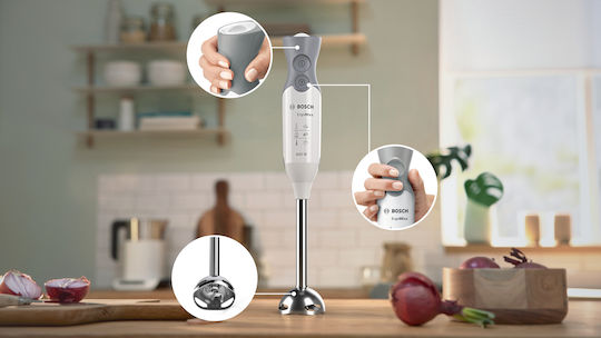 Bosch ErgoMixx Ραβδομπλέντερ με Ανοξείδωτη Ράβδο 600W Λευκό