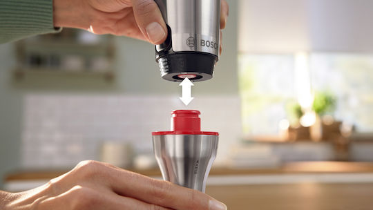 Bosch Serie 6 Ραβδομπλέντερ με Ανοξείδωτη Ράβδο 1200W Ασημί
