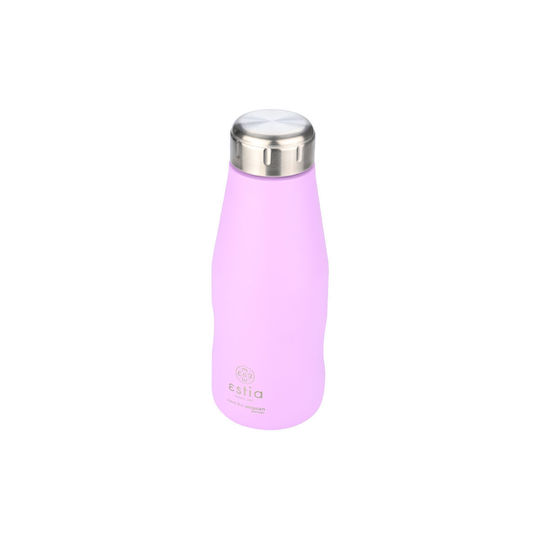 Estia Travel Flask Save the Aegean Recyclable Stainless Steel Thermos Bottle BPA Free 350ml Lavender Purple