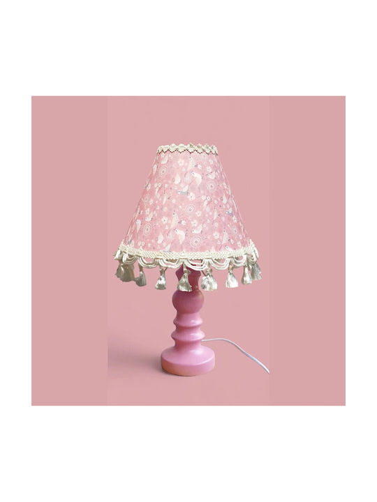 Oxygen Kids Side Table Lamp Pink 30x17x12cm